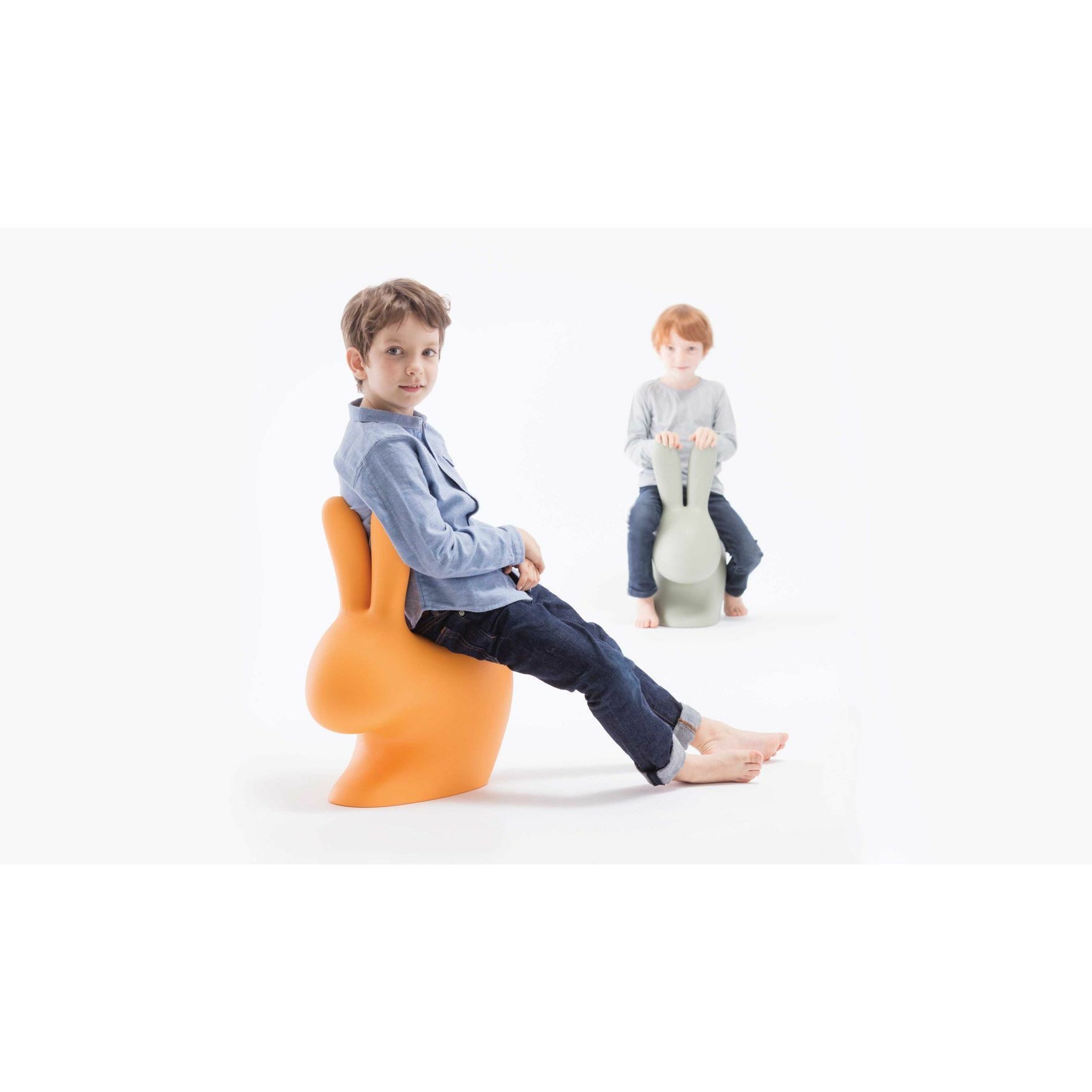 Qeeboo Rabbit Baby Chair, Light Orange