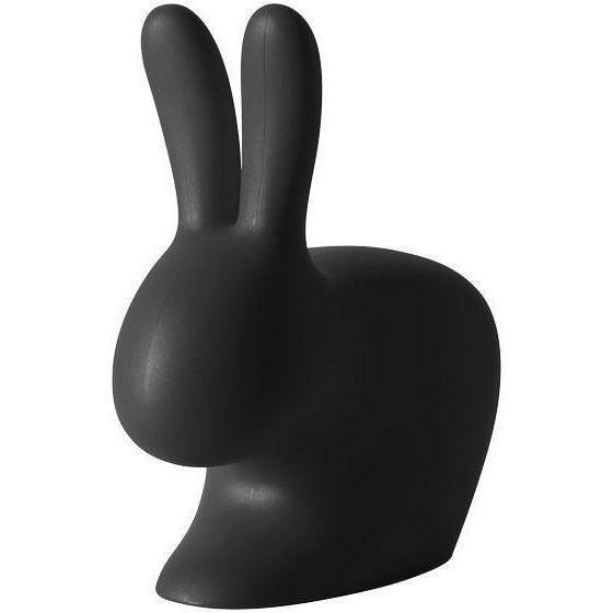 Qeeboo Rabbit Baby Chair, Black