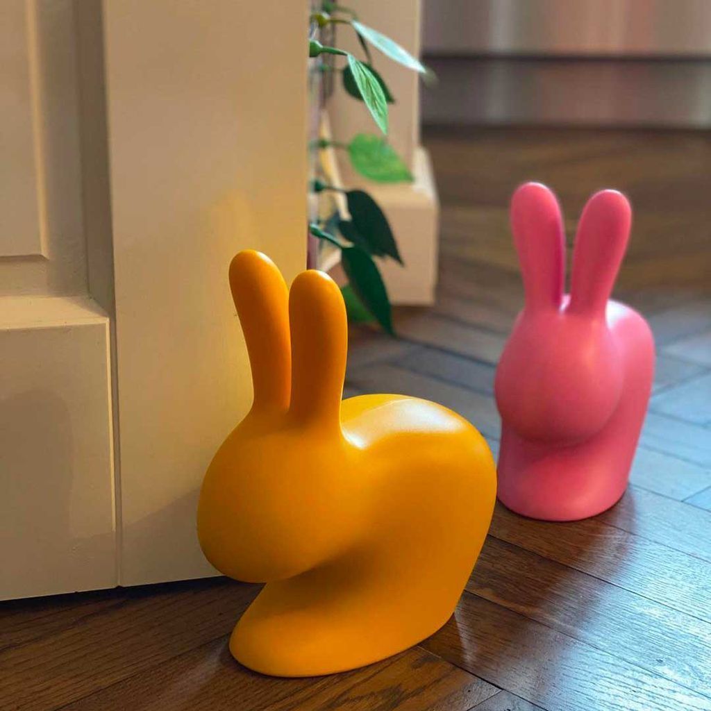 Qeeboo Rabbit Doorstop Xs, Fuxia