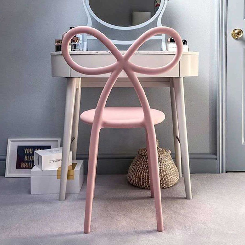 Qeeboo Ribbon Chair By Nika Zupanc Set Of 2, Pink