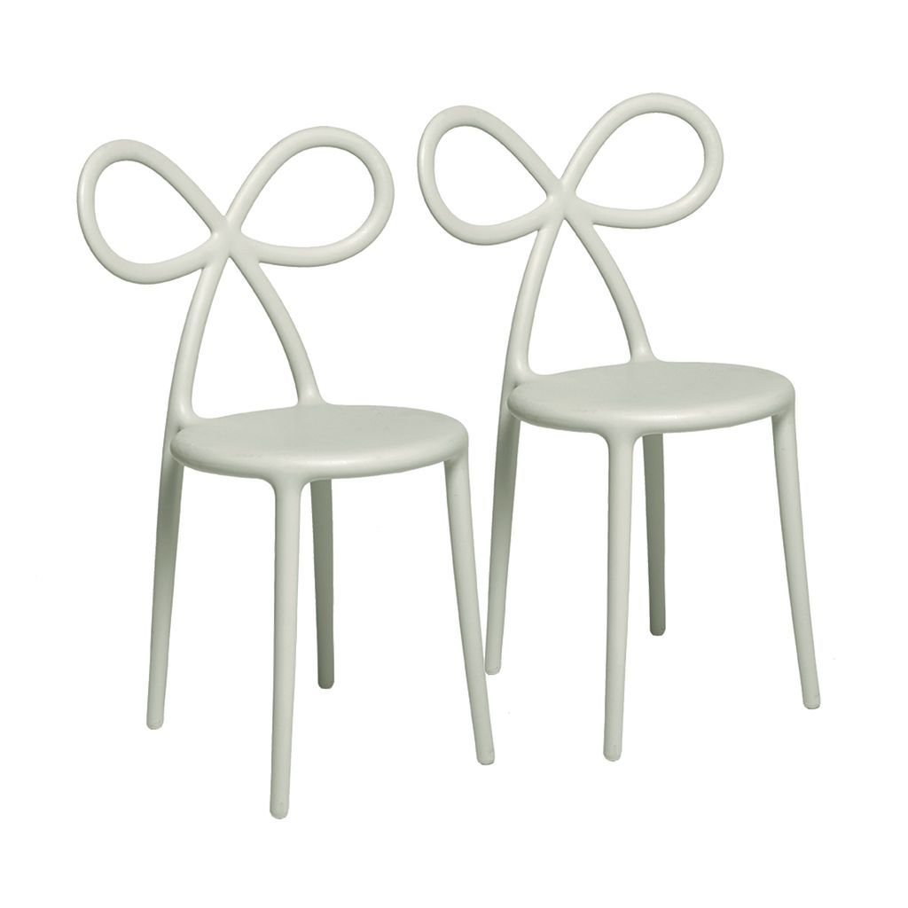 Qeeboo Ribbon Chair By Nika Zupanc Set Of 2, White