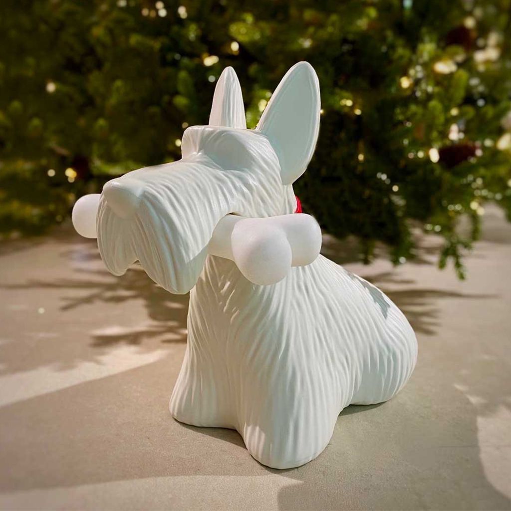 Qeeboo Scottie Lamp By Stefano Giovannoni, White