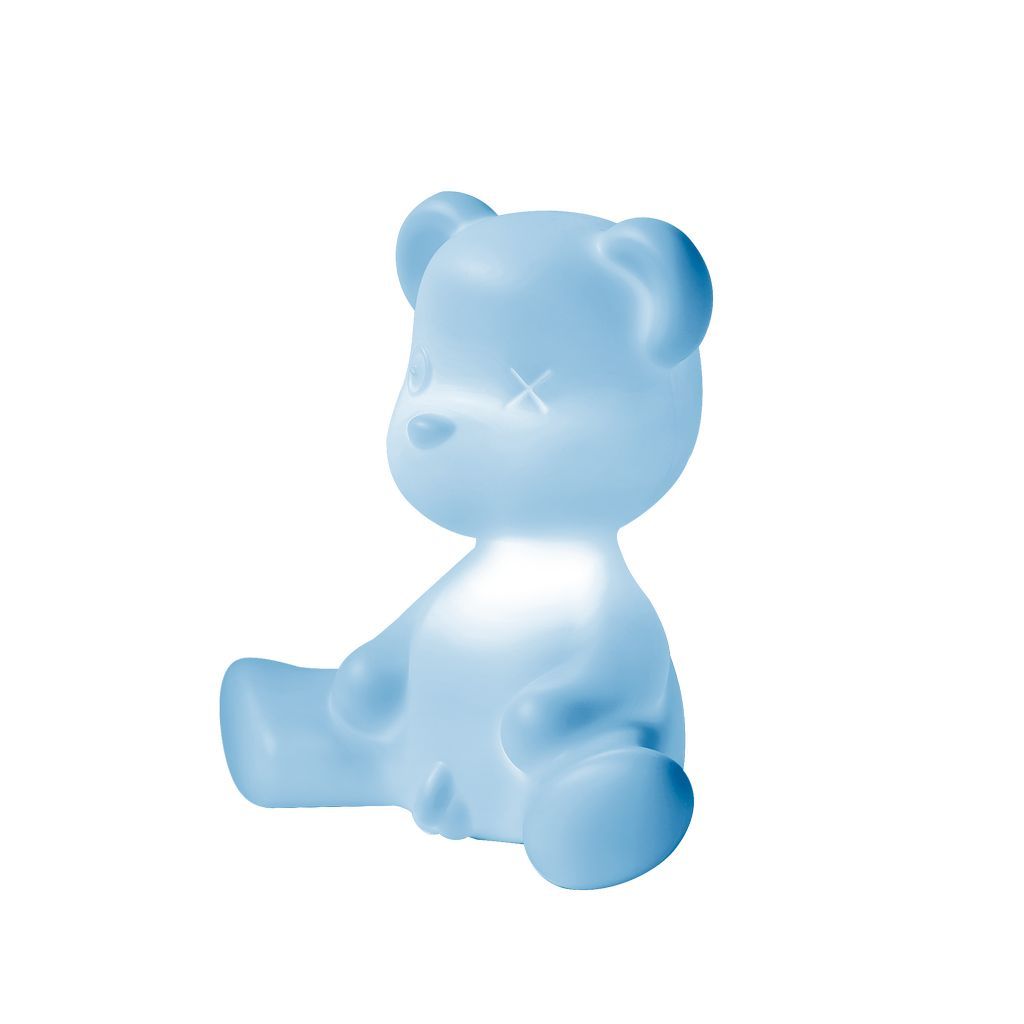 Qeeboo Teddy Boy Table Lamp With Cable, Light Blue