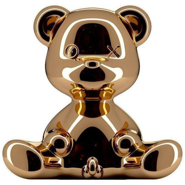 Qeeboo Teddy Boy Table Lamp With Cable Metal Finish, Copper