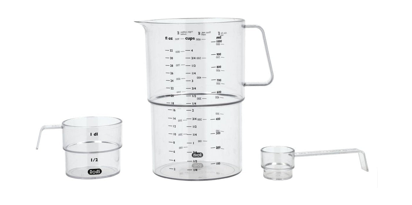 Rosti Mensura Measuring Set, Clear