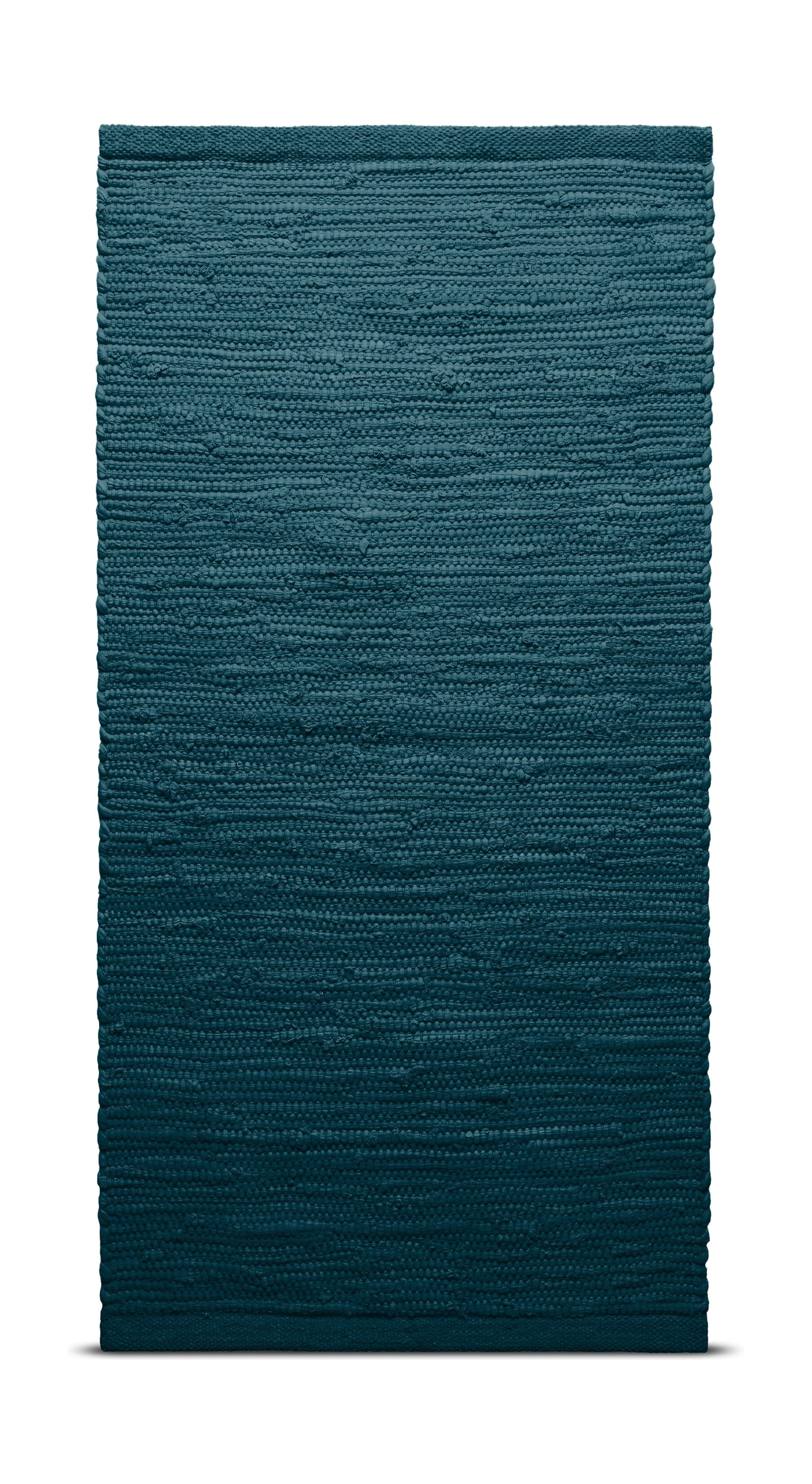 Rug Solid Cotton Carpet 140 X 200 Cm, Petroleum