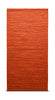 Rug Solid Cotton Rug 140 X 200 Cm, Solar Orange