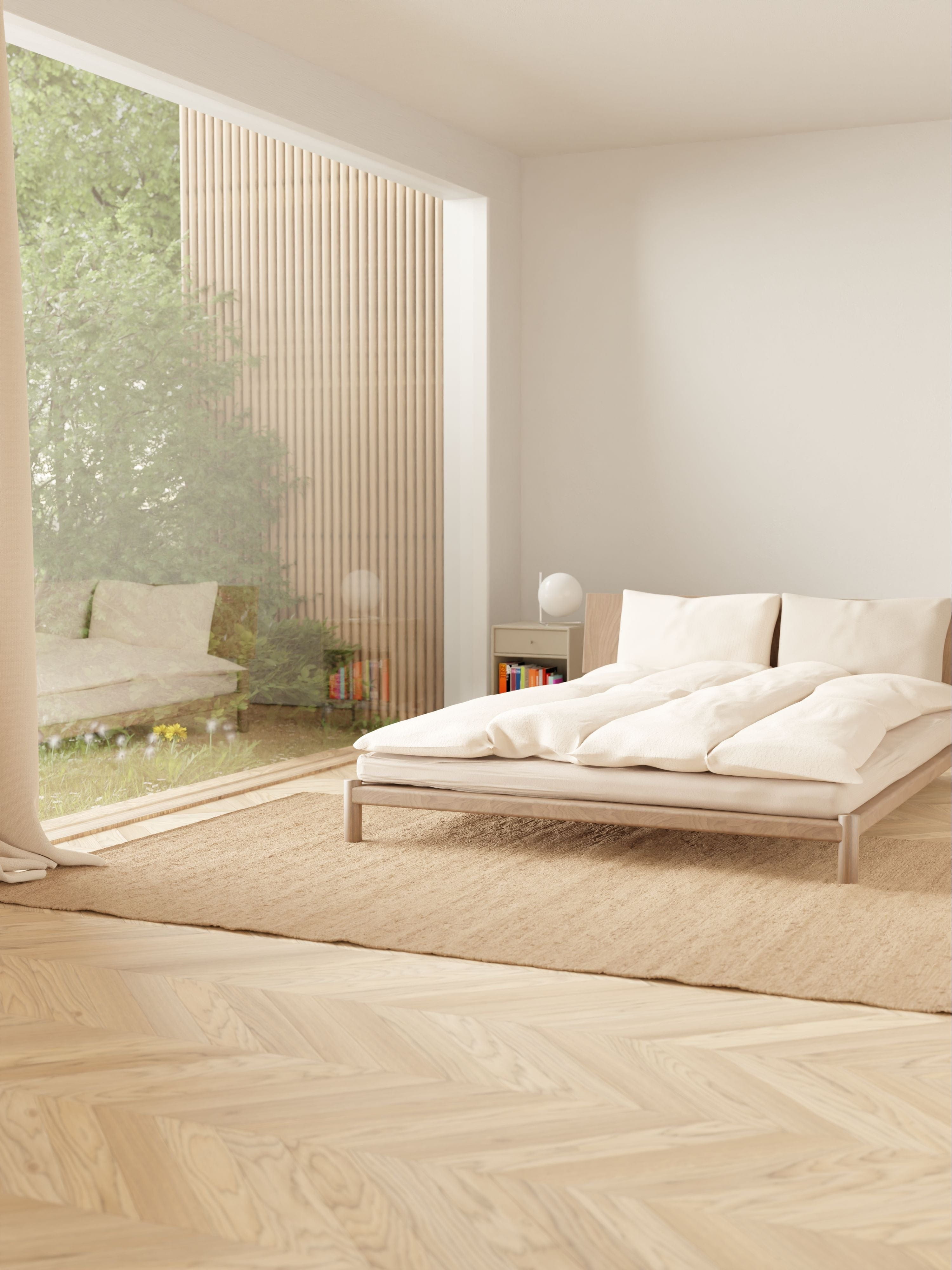 Rug Solid Cotton Rug 75 X 200 Cm, Nougat