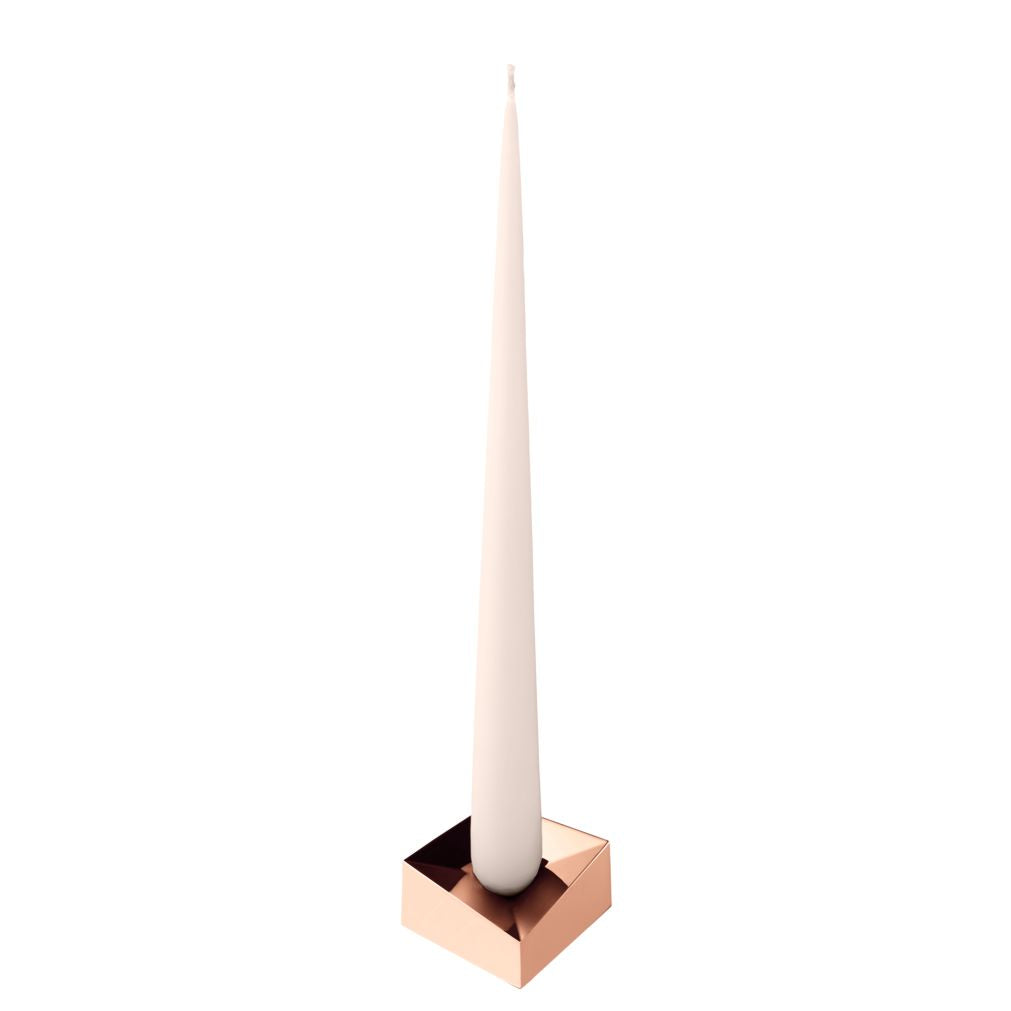 Stoff Nagel Candle Holder Large, Rose Gold