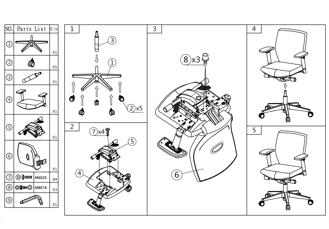 Ergonomic Office Chair 320 Comfort (N)EN 1335