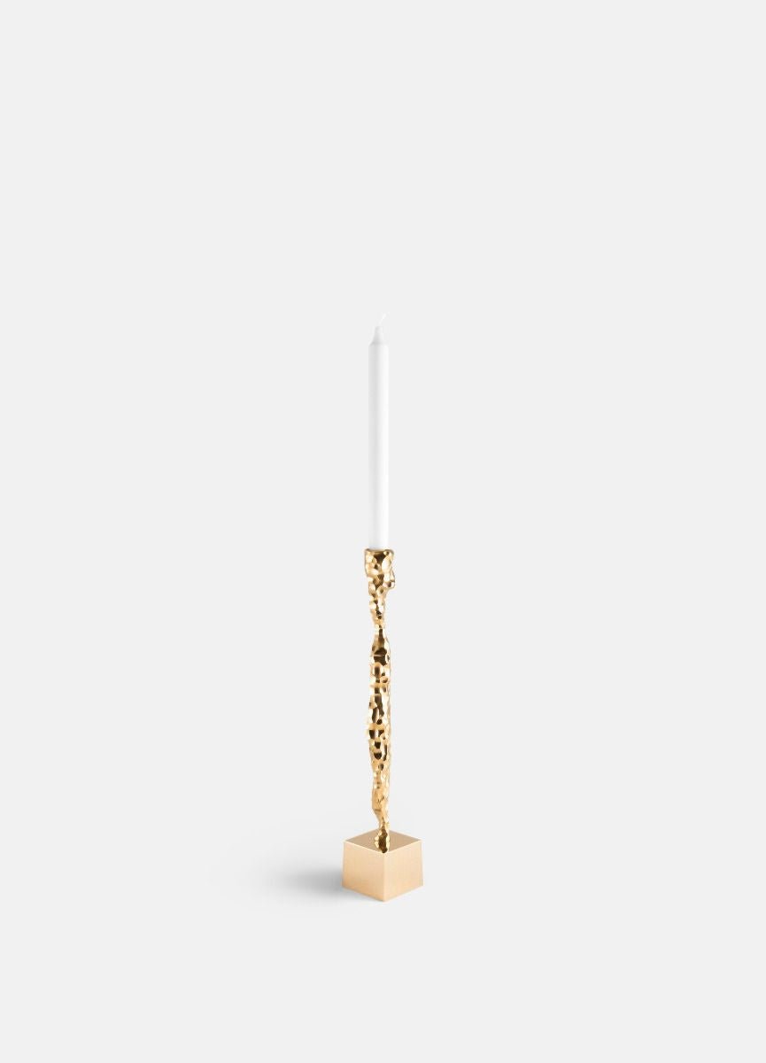 Skultuna Opaque Candle Holder Brass, Medium