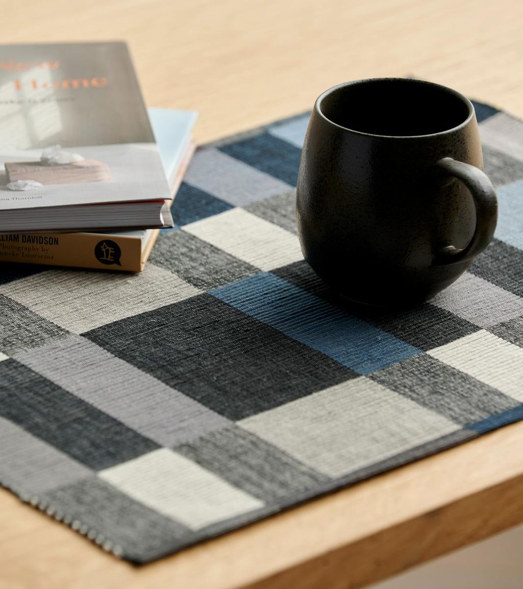 Södahl Block Placemat 33x48, Grey/Blue