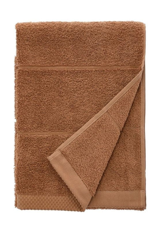 Södahl Line Towel 50x100, Toffee Brown