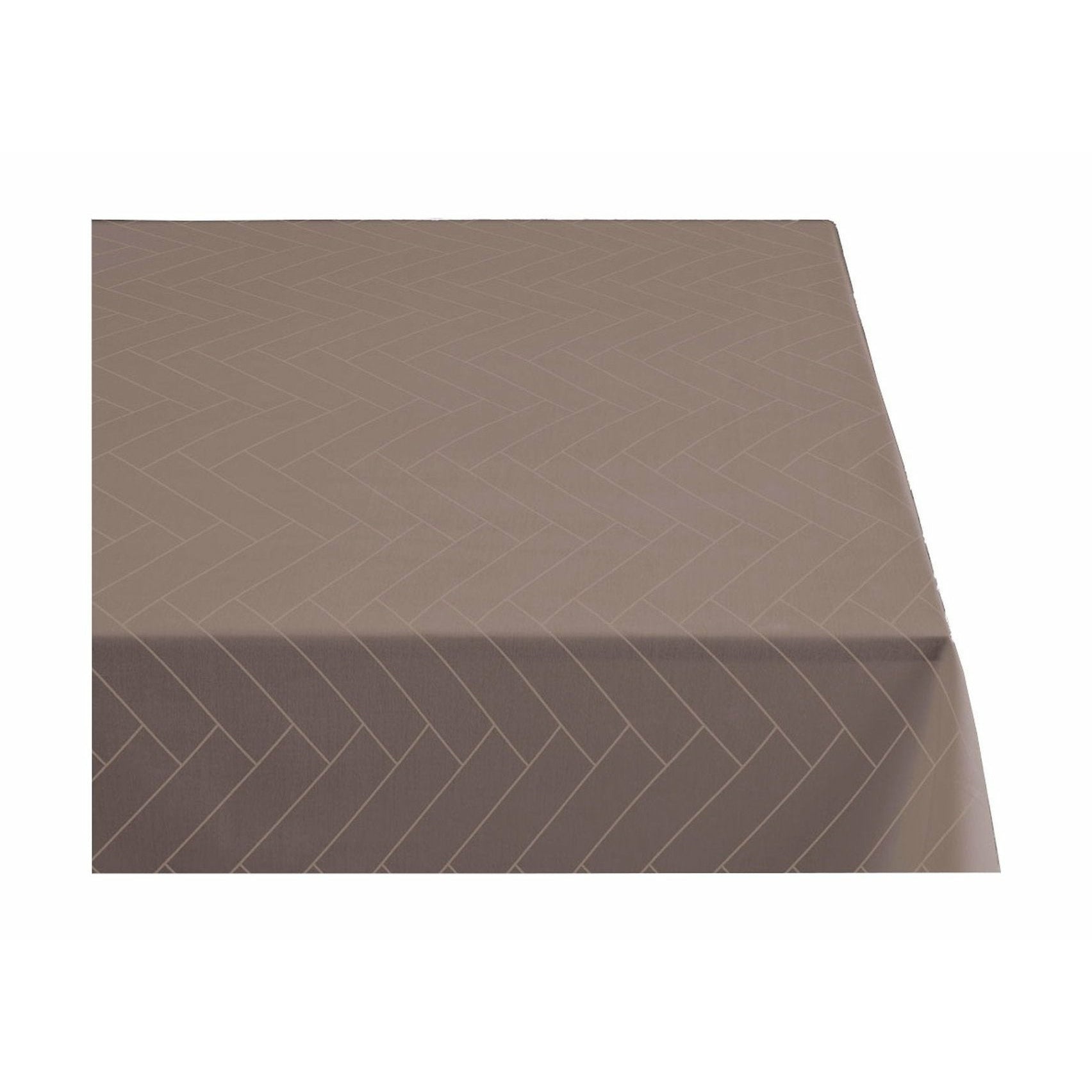 Södahl Tiles Damask Tablecloth 140x370 Cm, Taupe