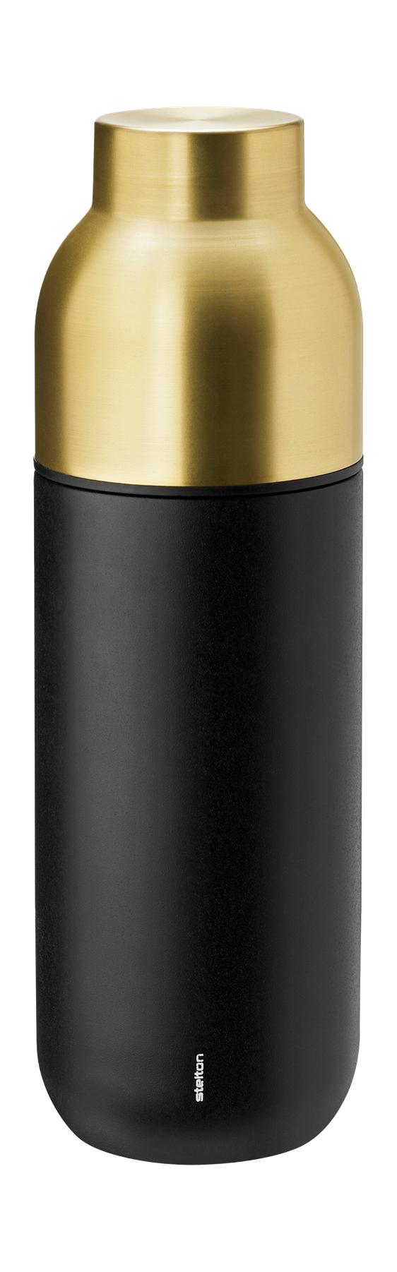 Stelton Collar Termo Bottle 0,75 L, Black/Brass