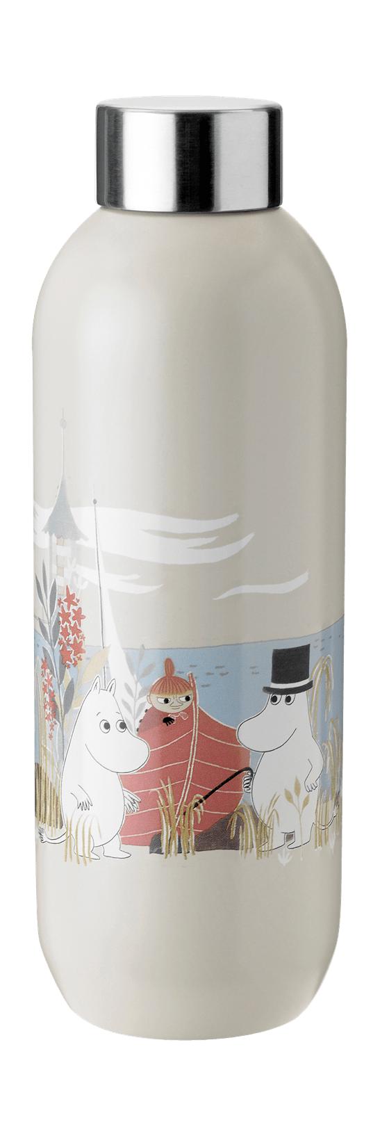 Stelton Keep Cool Water Bottle 0,75 L, Moomin Sand