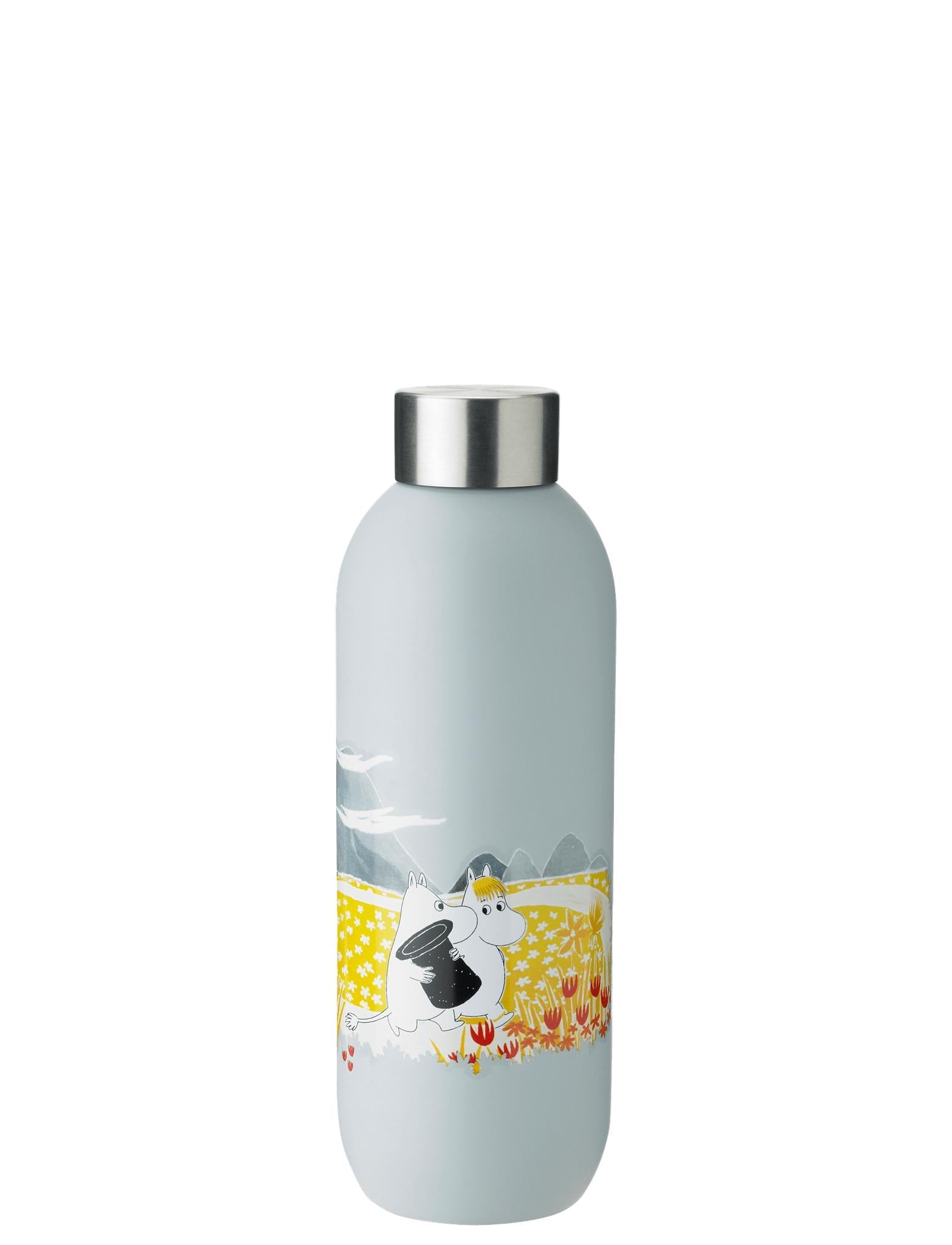 Stelton Keep Cool Water Bottle 0,75 L, Moomin Soft Sky