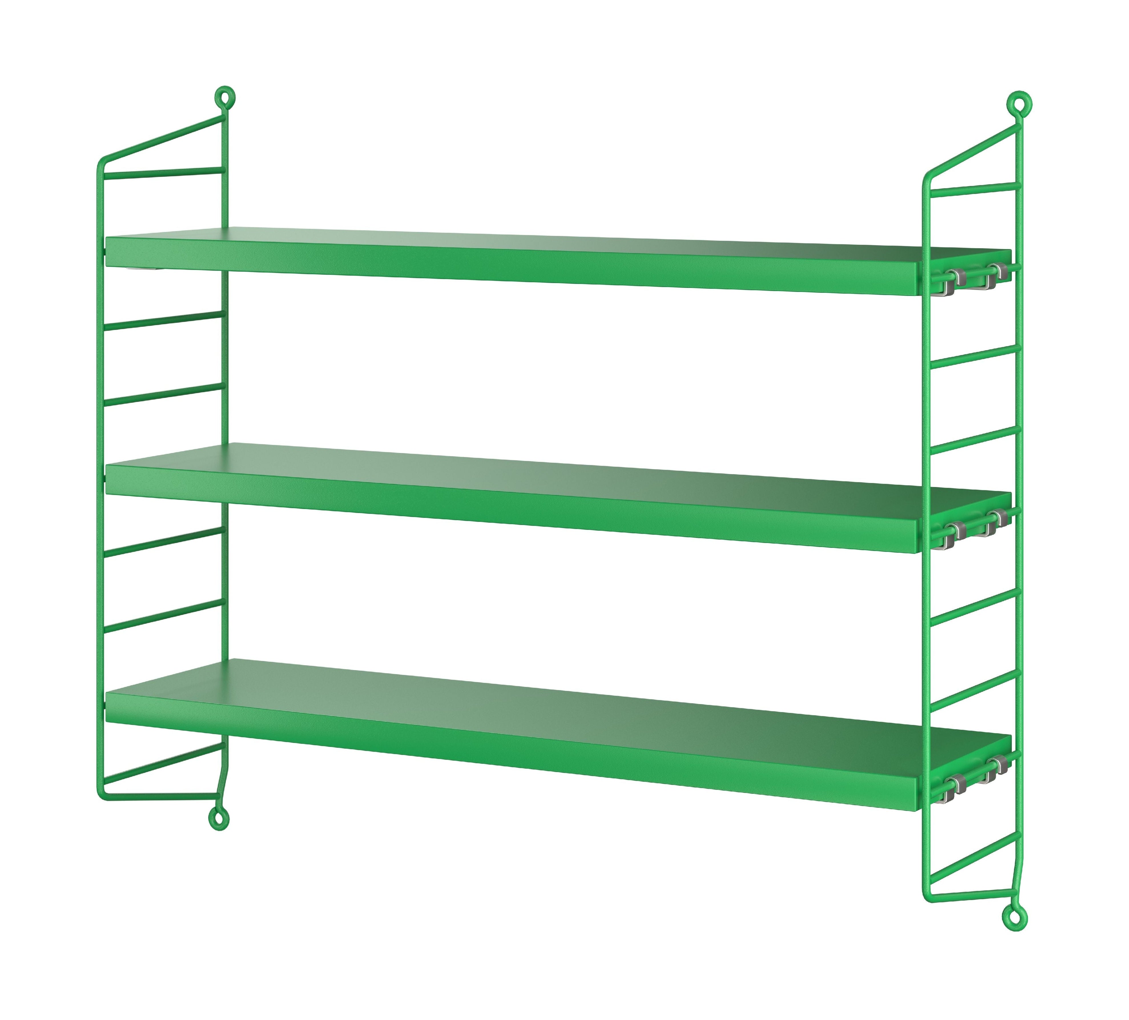 String Furniture String Pocket Wall Shelf, Green