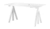 String Furniture Works Work Table 78x140 Cm, White Laminate