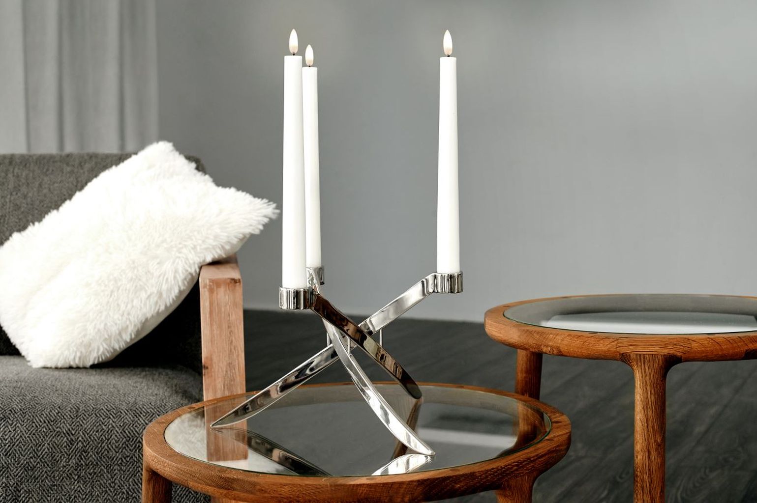 Uyuni Lighting Lightarch Candle Holder 1'arm Mini Taper ø 18 Cm, Matt Black