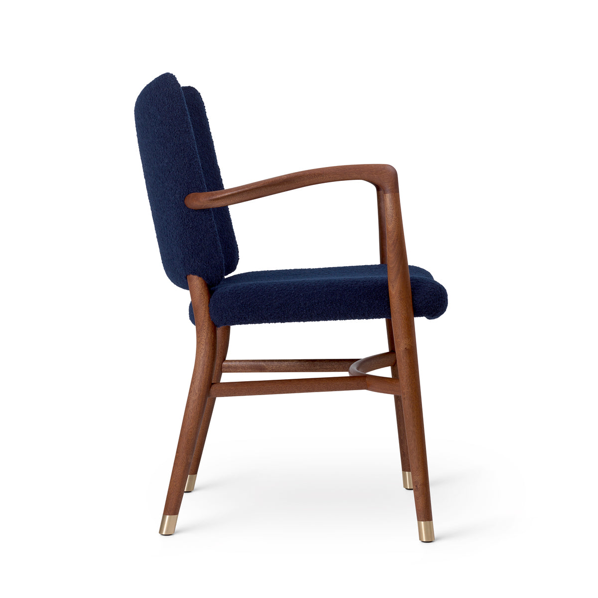 Carl Hansen Vla61 Monar Ch Armchair, Mahogany Oil/Baru 0780 Textile