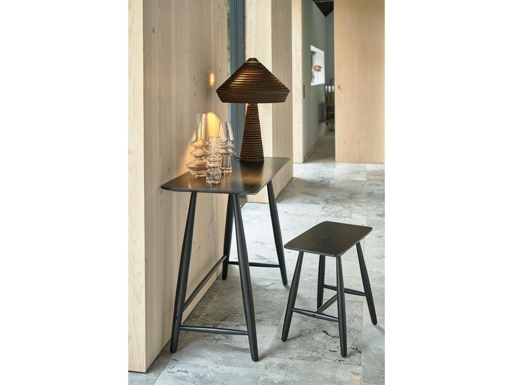 Villa Collection Raffia Desk, Black