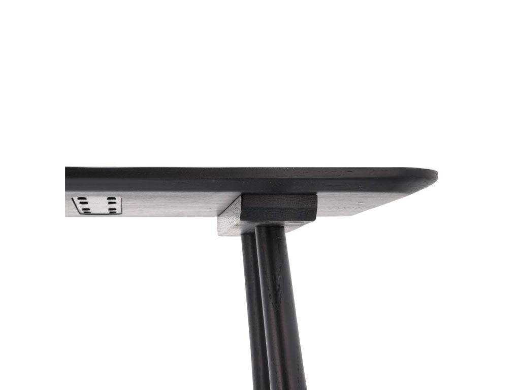 Villa Collection Raffia Desk, Black