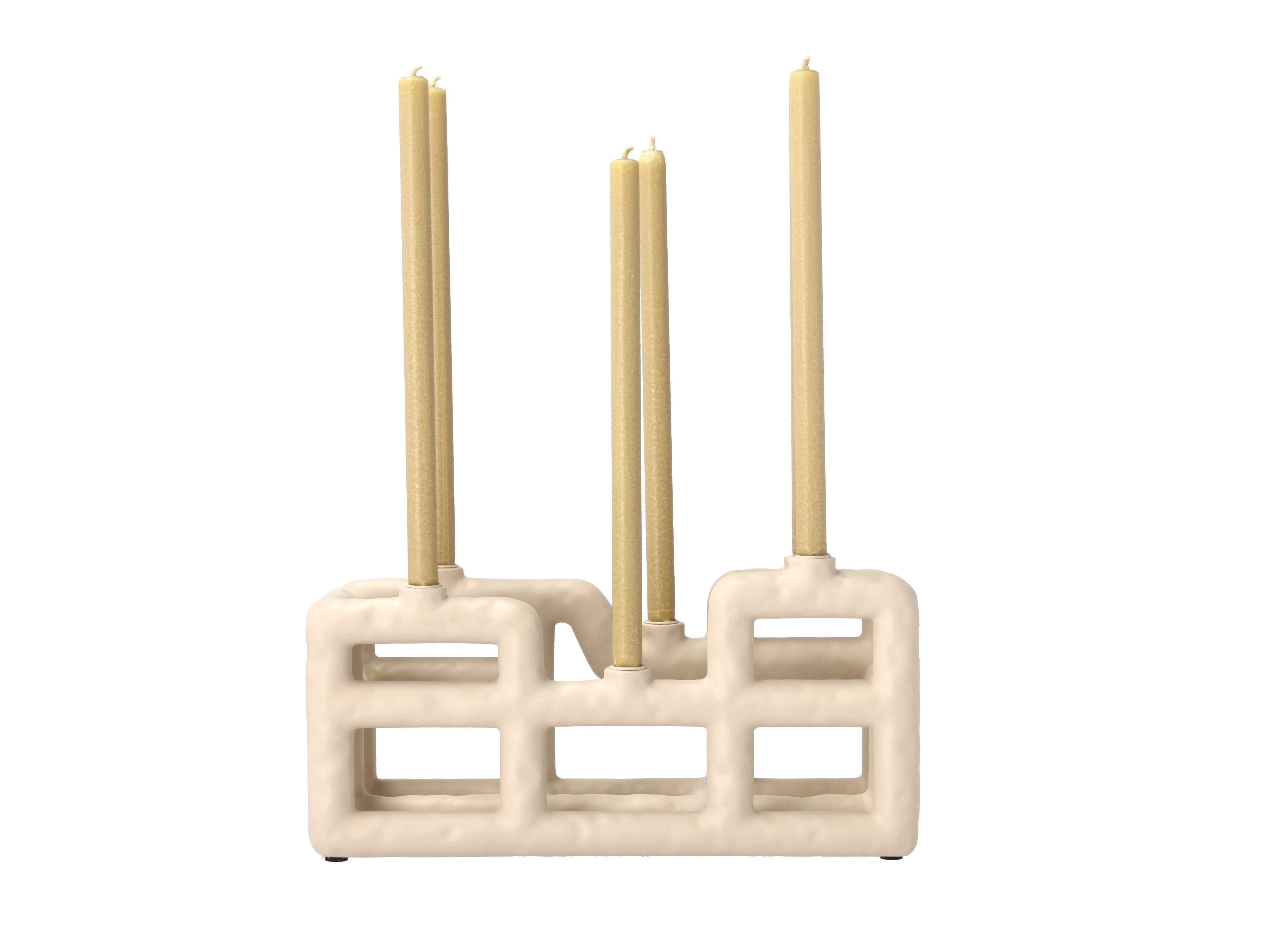 Villa Collection Lyng Candle Holder Large, Sand