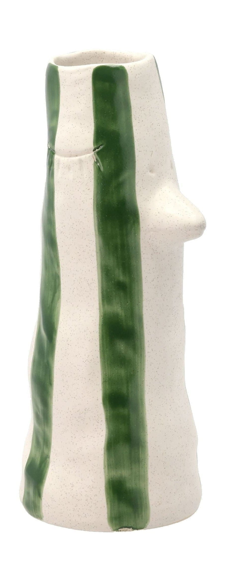 Villa Collection Styles Vase With Beak And Eyelashes Small, Green