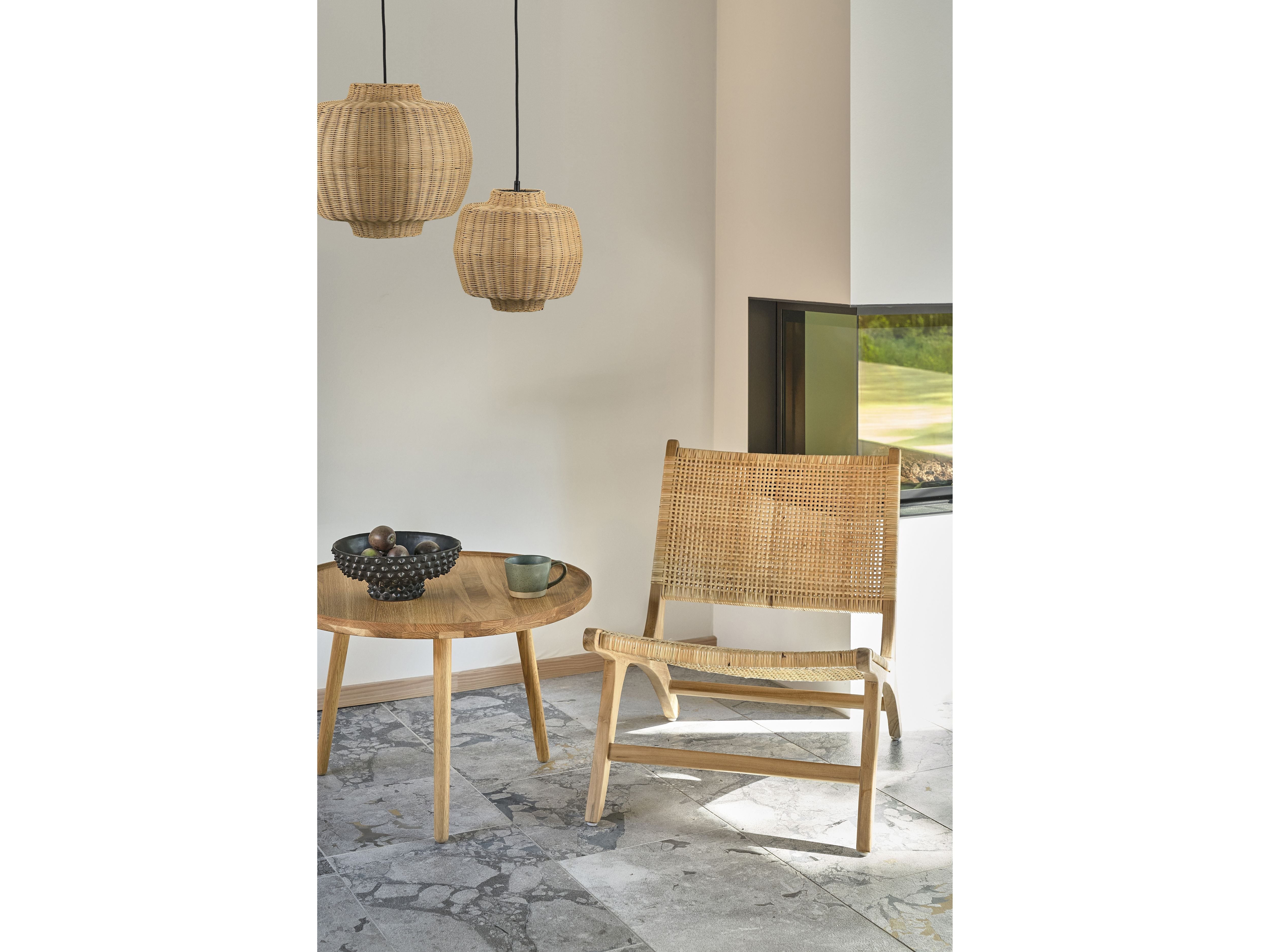 Villa Collection Vinka Pendant Lamp Rattan, øx H 30x28 Cm