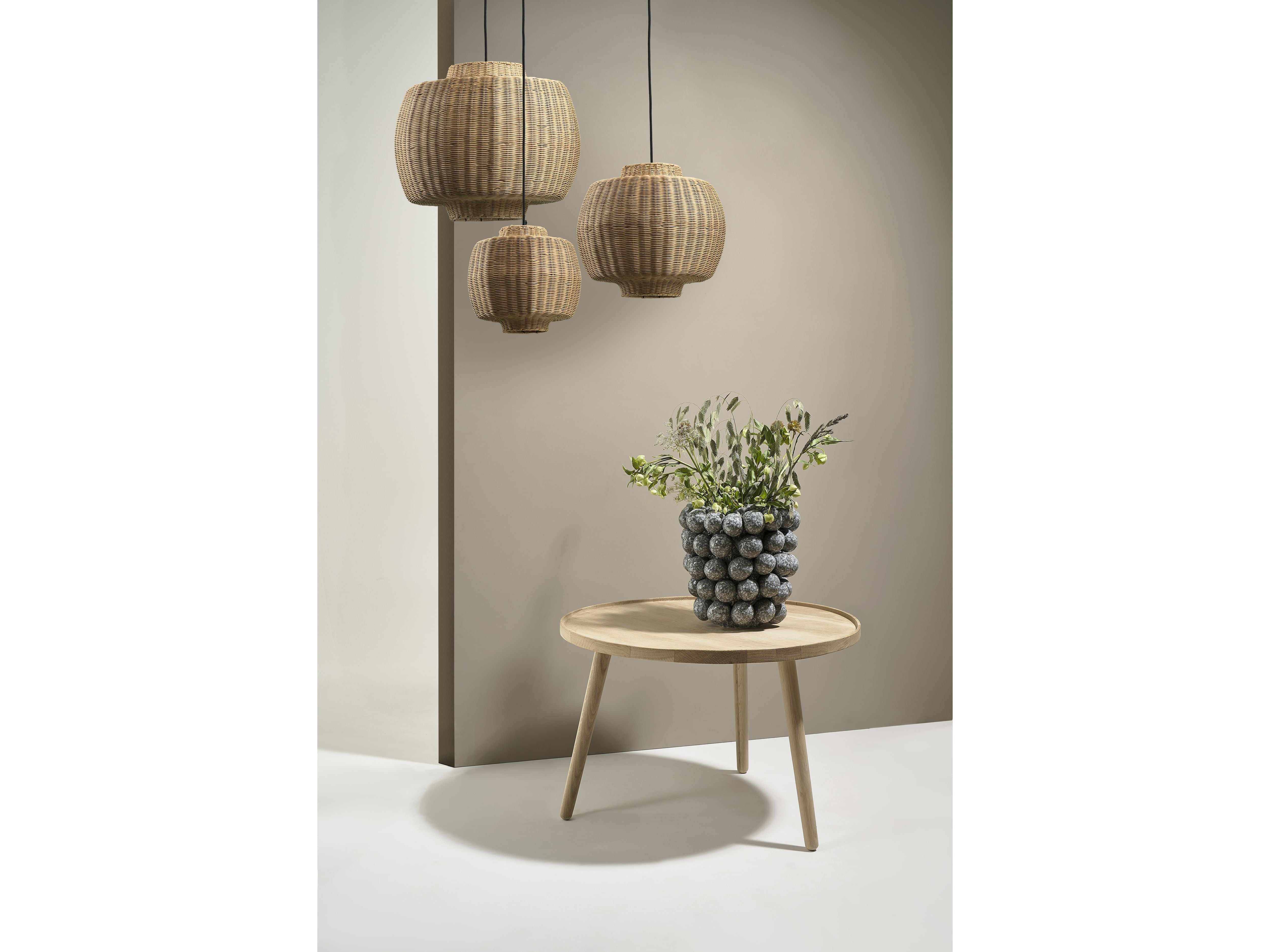 Villa Collection Vinka Pendant Lamp Rattan, øx H 30x28 Cm