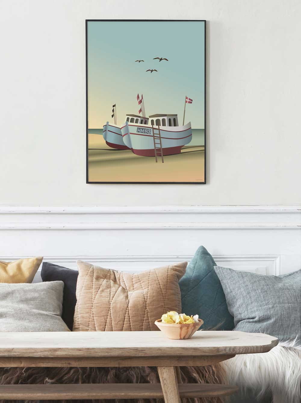 Vissevasse Fishing Boats Poster, 70x100 Cm