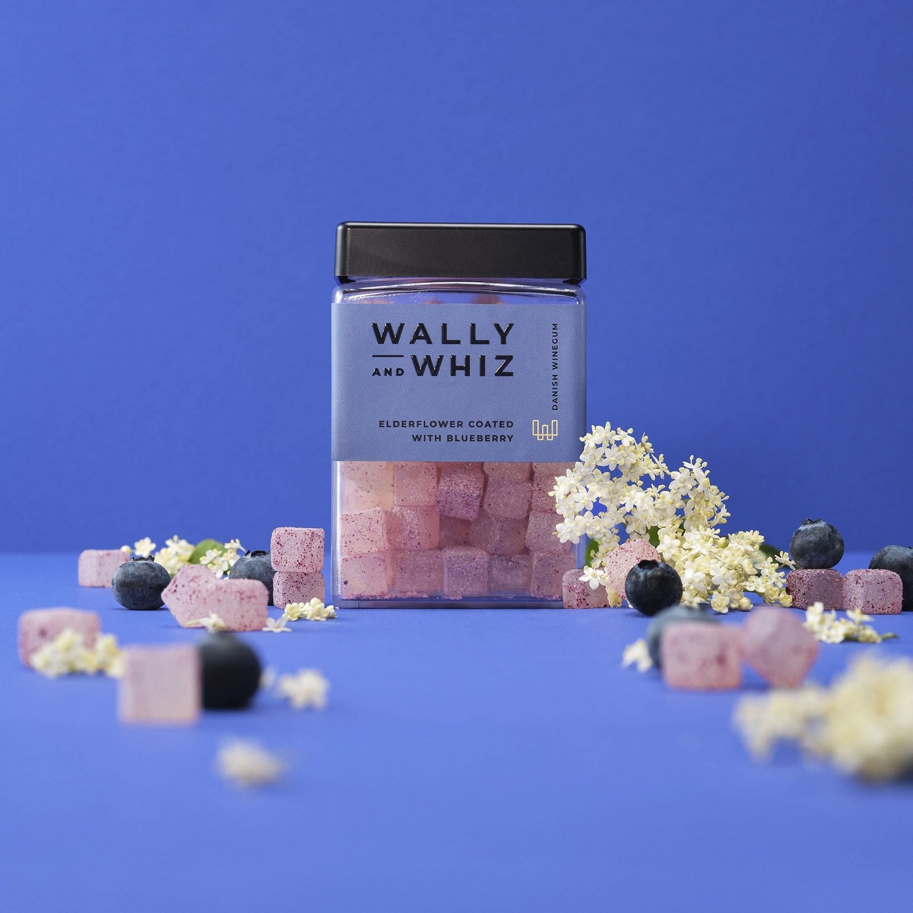 Wally And Whiz Wine Gum Cube, Elderflower With Blueberry, 240g