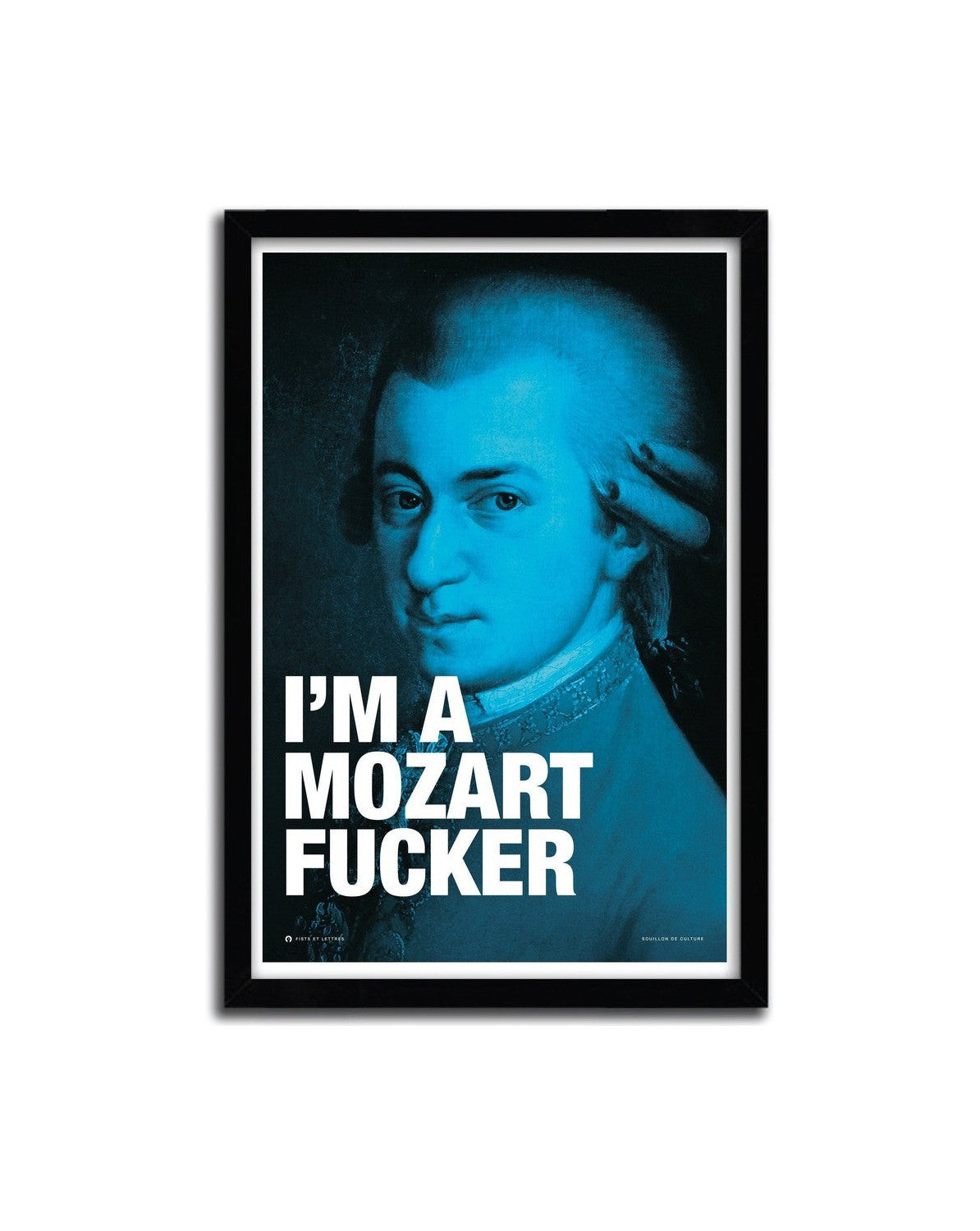 Affiche MOZART par FISTS ET DES LETTRES