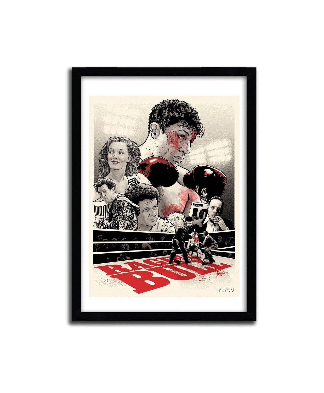 Affiche Raging Bull par JOSHUA BUDICH