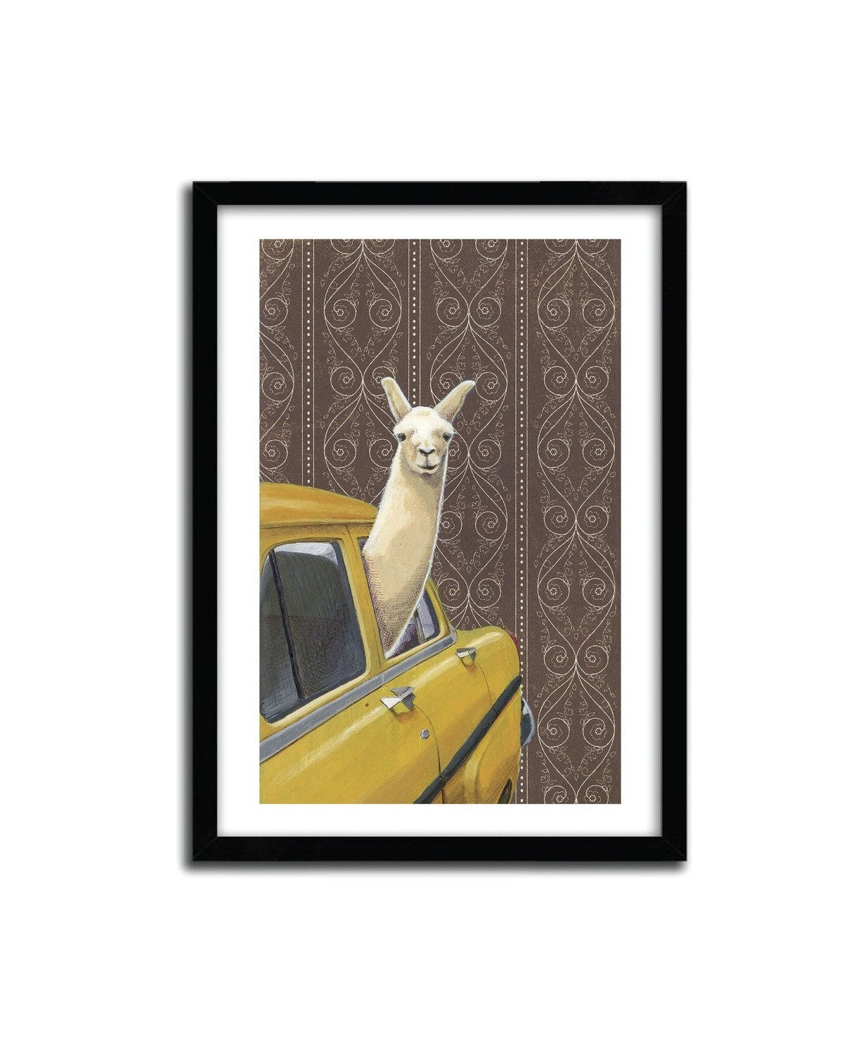 Affiche TAXI LLAMA par JASON RATLIFF