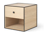 Audo Copenhagen Cadre 35 Module avec tiroir, chêne