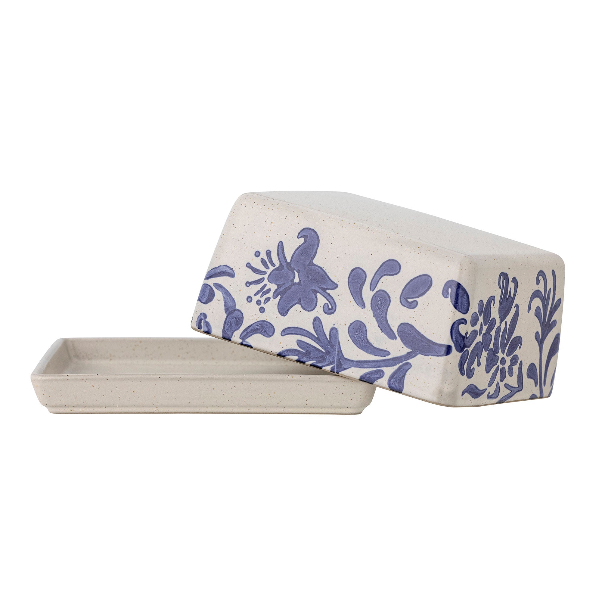 Creative Collection Petunia Butter Box, Blue, Stoneware