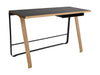 Bent Hansen Bureau Hemingway avec tiroir L 120 cm, chêne laqué mat / linoléum noir