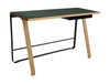 Bent Hansen Bureau Hemingway avec tiroir l 120 cm, chêne laqué mat / conifère vert linoléum