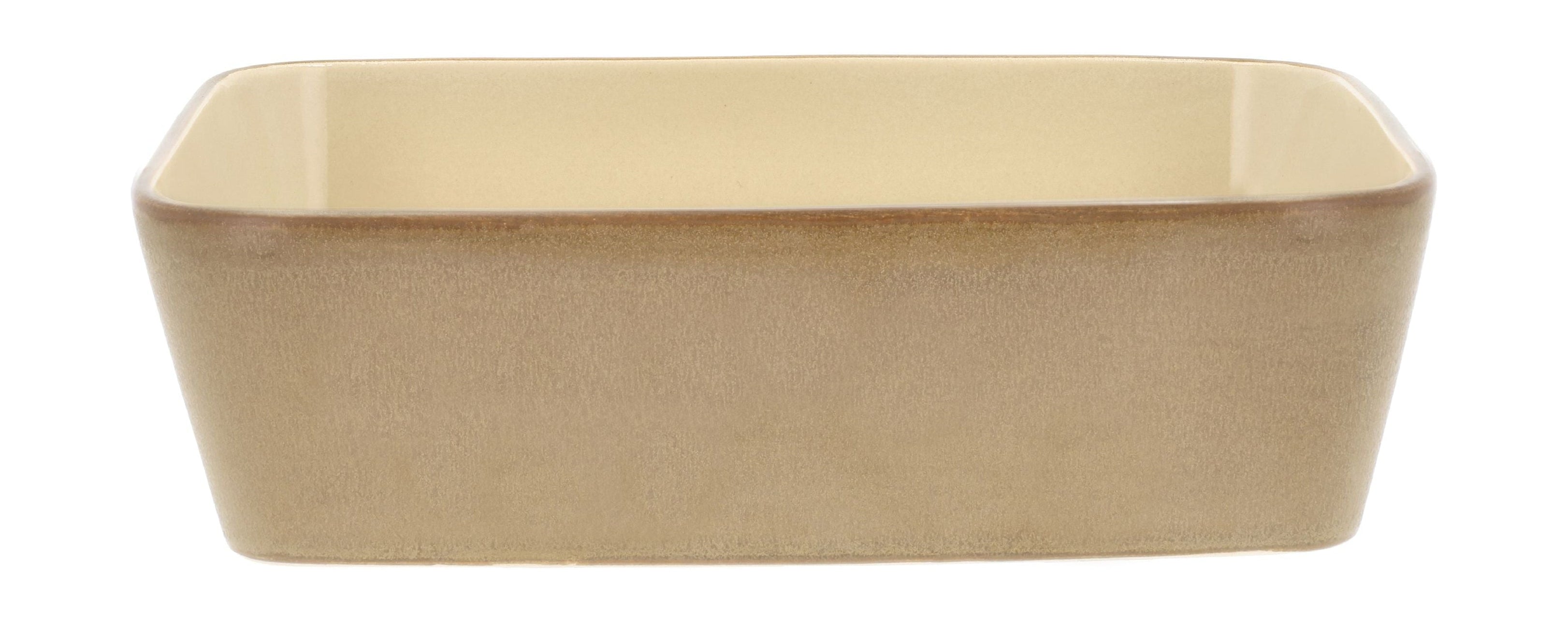 Bitz Dish Rectangular 28 X 21 X 8 Cm, Wood/Sand