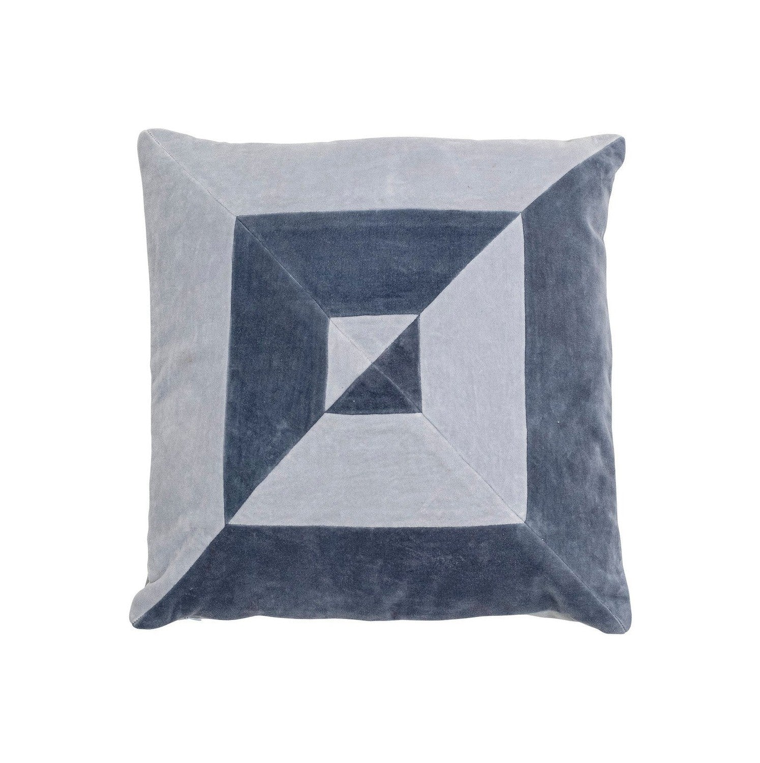 Bloomingville Aban Cushion, Blue, Cotton