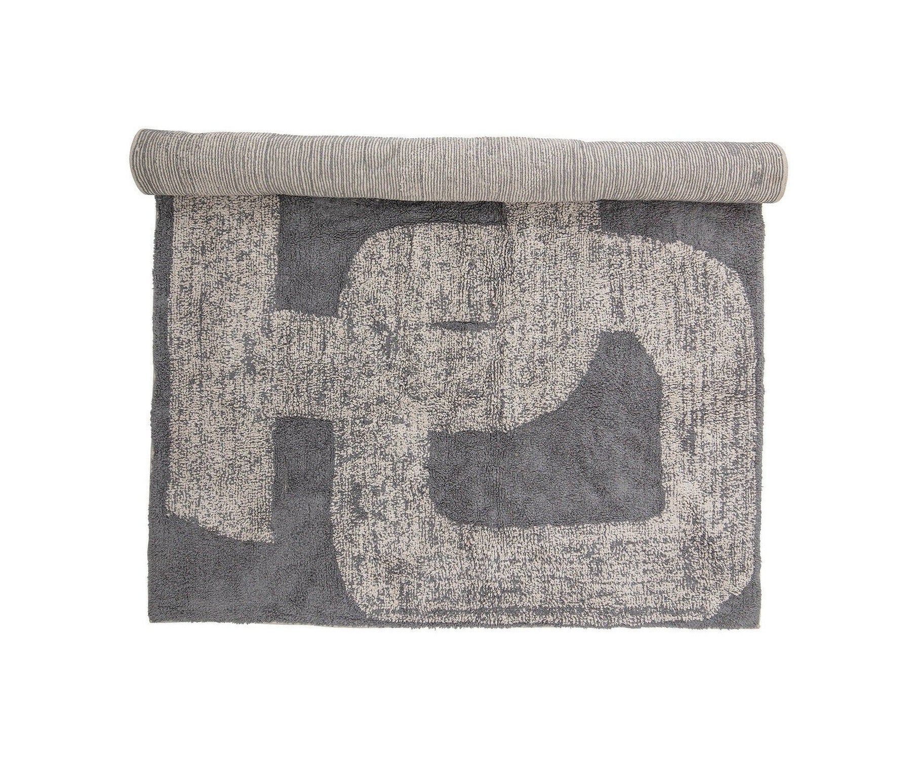 Bloomingville Addo Rug, Grey, Cotton