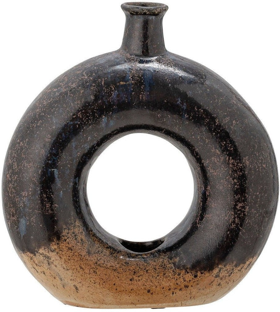 [product_category]-Bloomingville Baldvin Deco Vase, Brown, Stoneware-Bloomingville-5711173250547-82049284-BLO-1