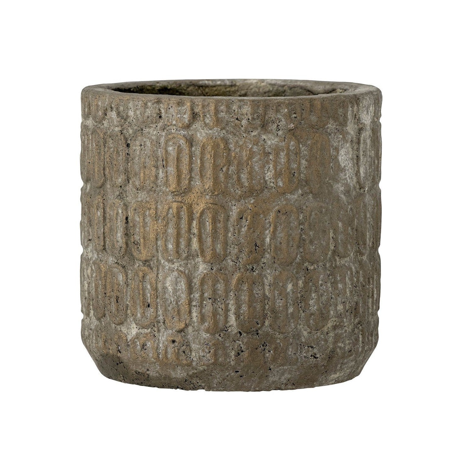 Bloomingville Benas Deco Flowerpot, Grey, Cement