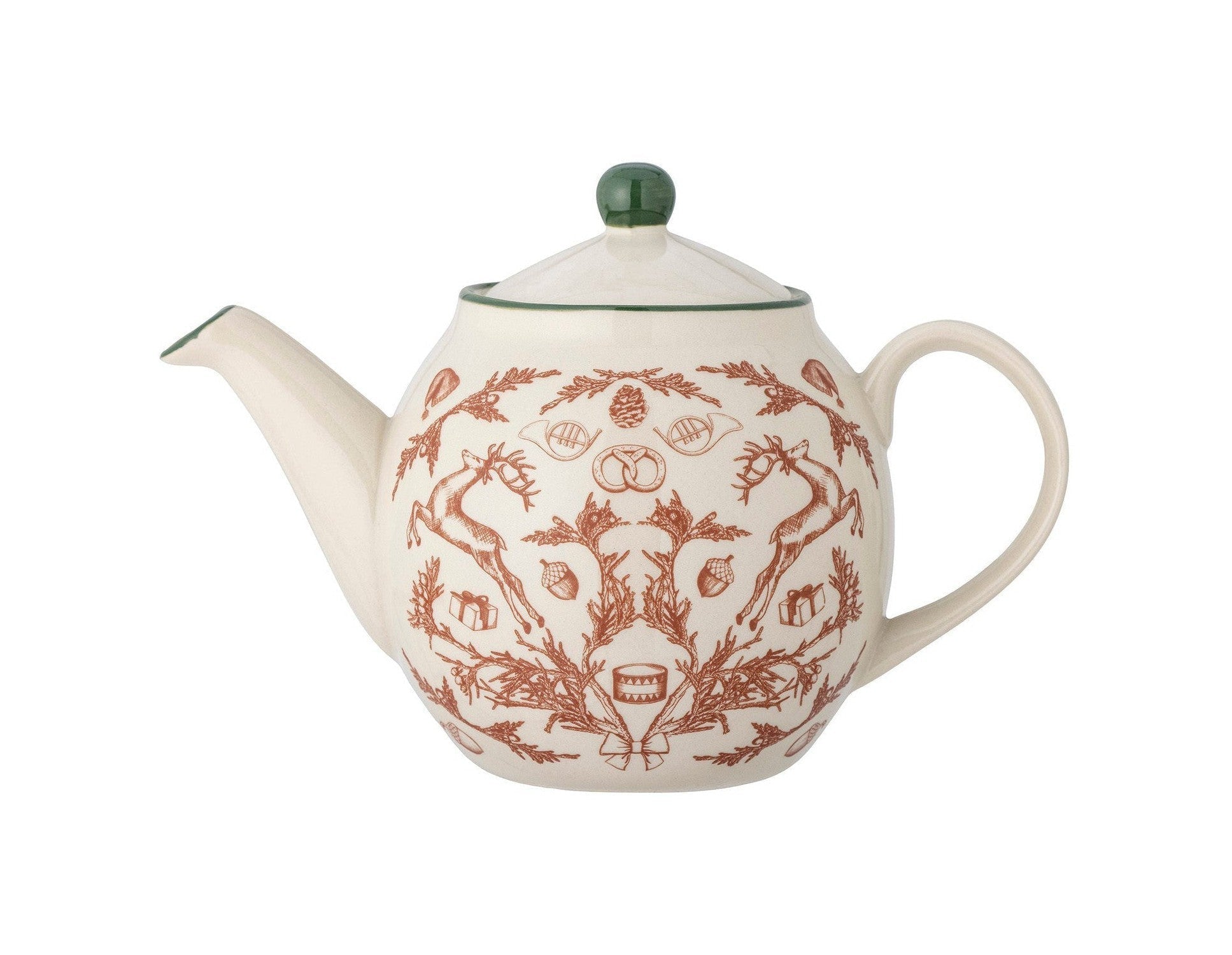 Bloomingville Beth Teapot, Red, Stoneware