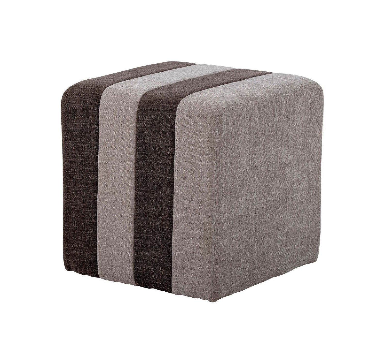 Bloomingville Flint Pouf, Brown, Polyester