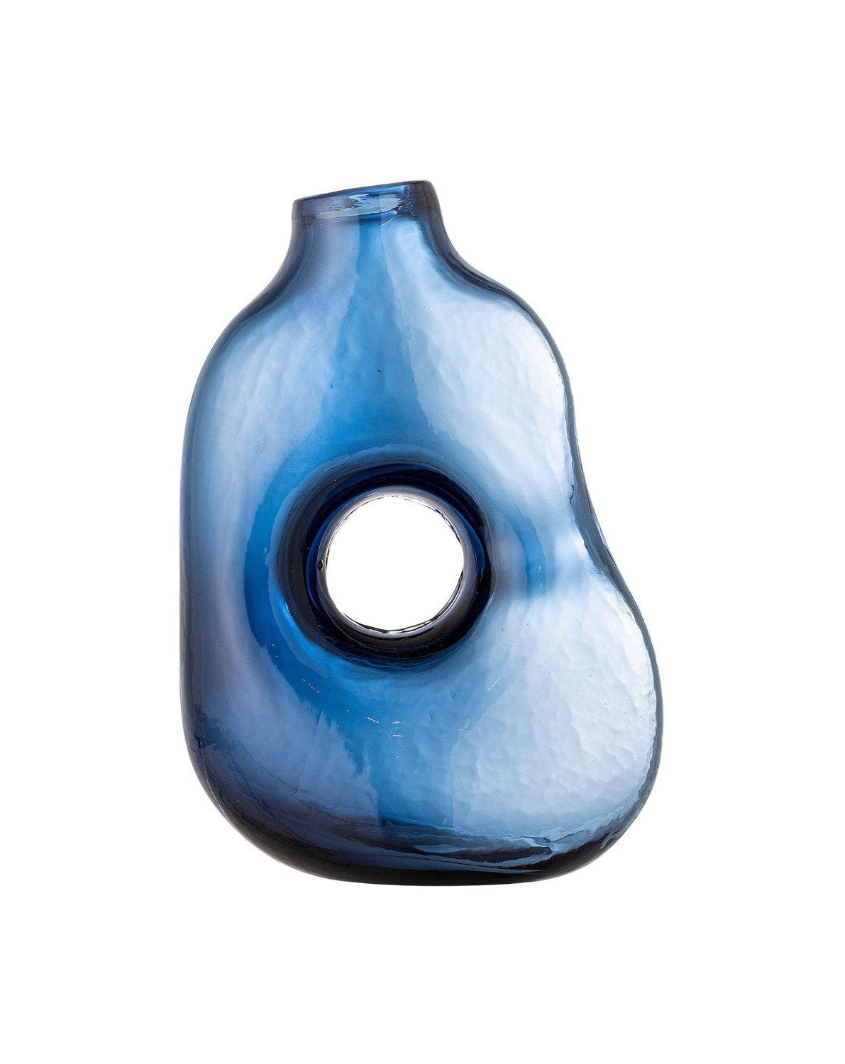 Bloomingville Harri Vase, Blue, Glass