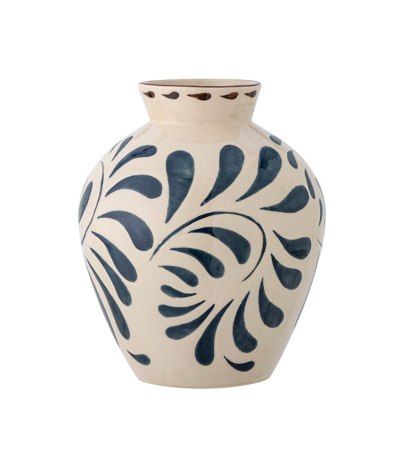 Bloomingville Heikki Vase, Blue, Stoneware