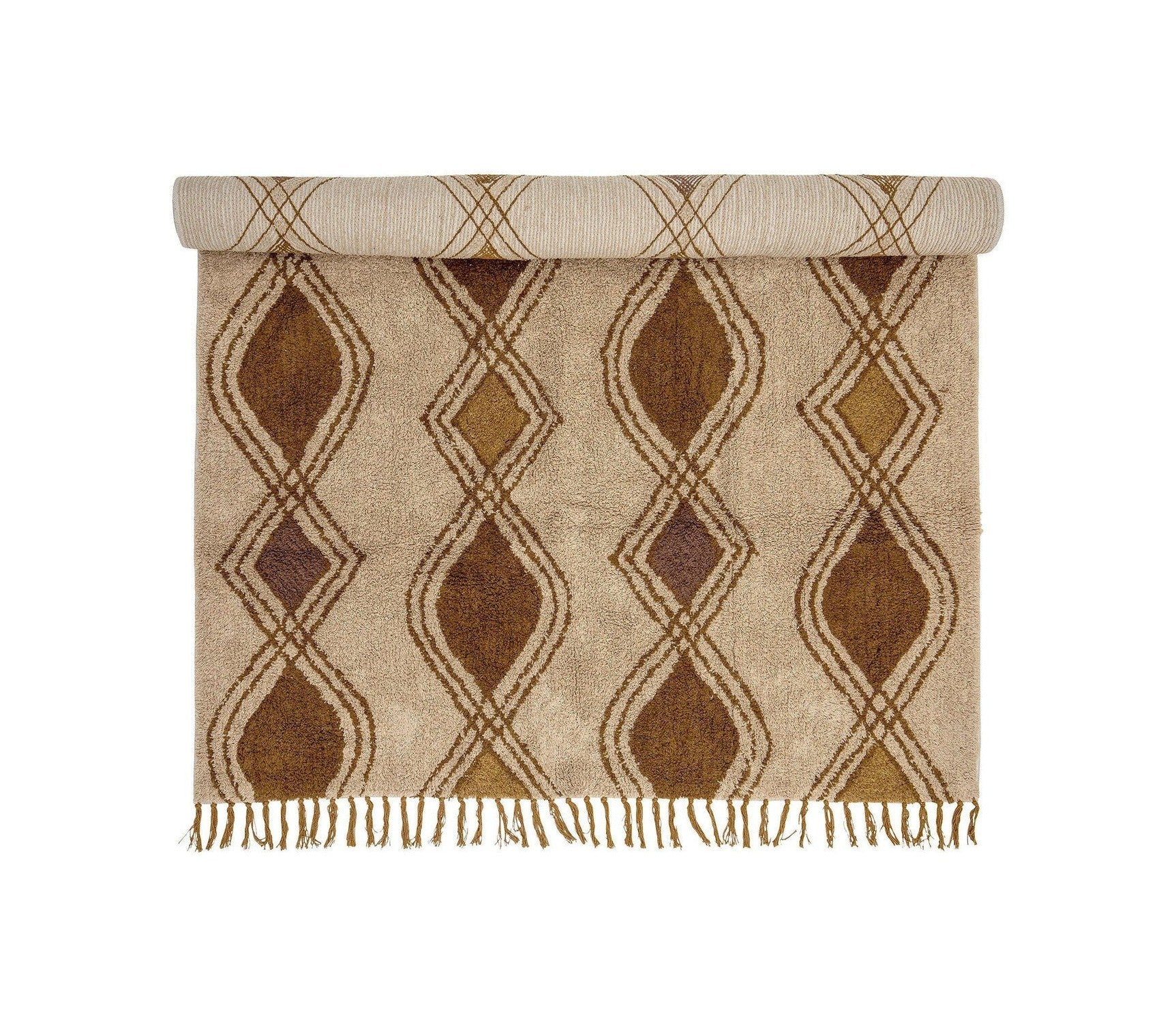 Bloomingville Isadora Rug, Brown, Cotton